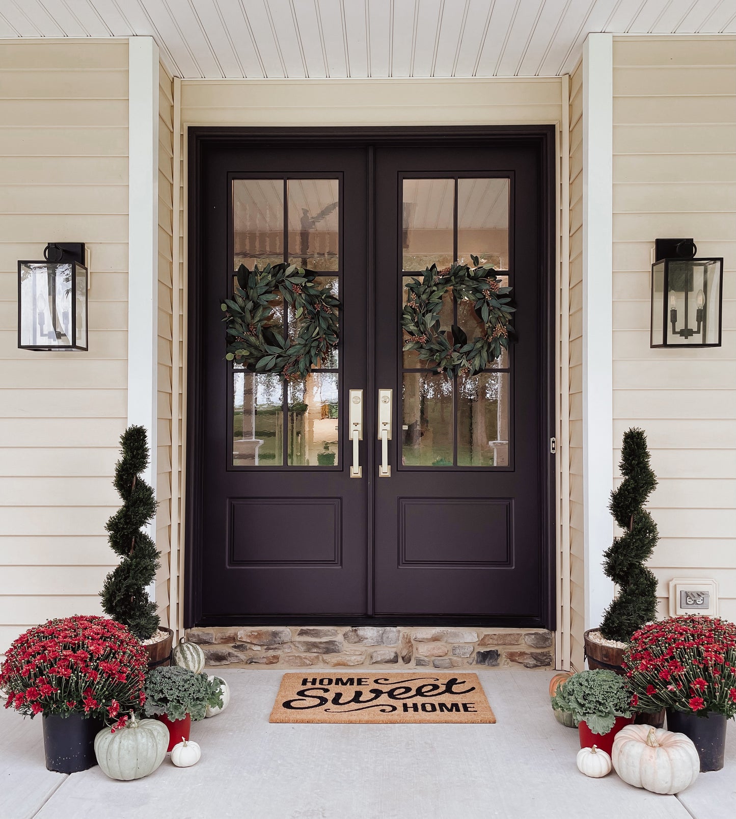 Modern French Farmhouse 6 Lite Double Doors