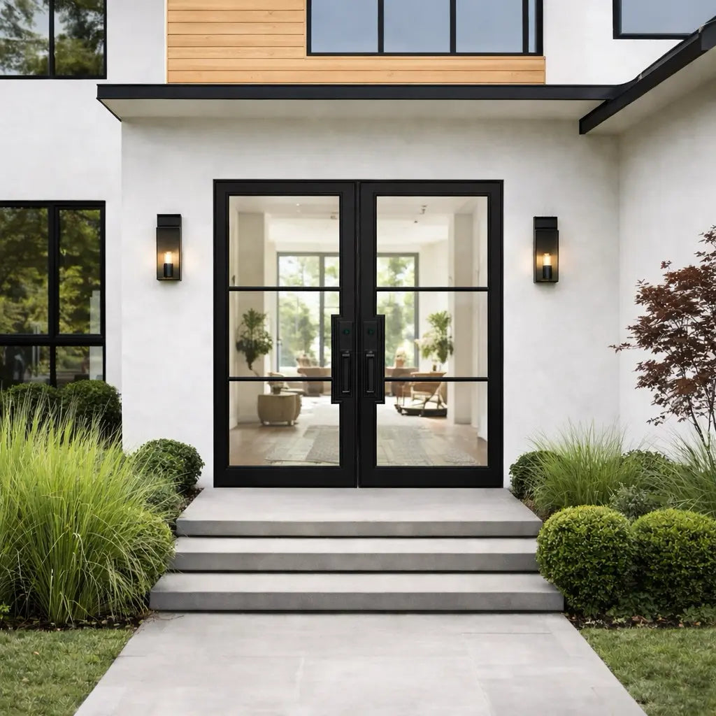 Factory French 3 Lite Double Doors