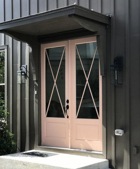 Modern French Cross Double Doors