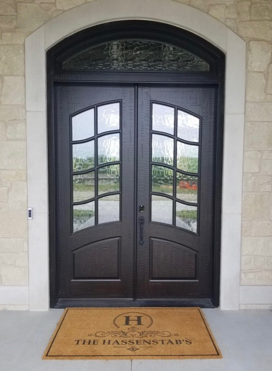 Classic French Bell Swag 8 Lite Double Doors