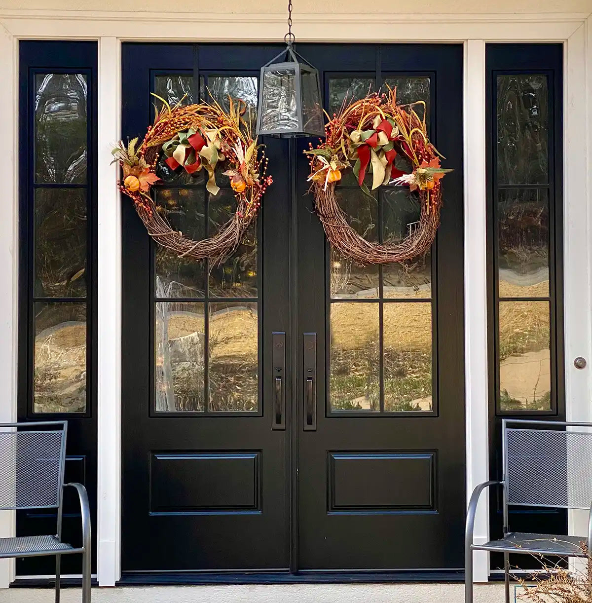 Modern French Farmhouse 6 Lite Double Doors