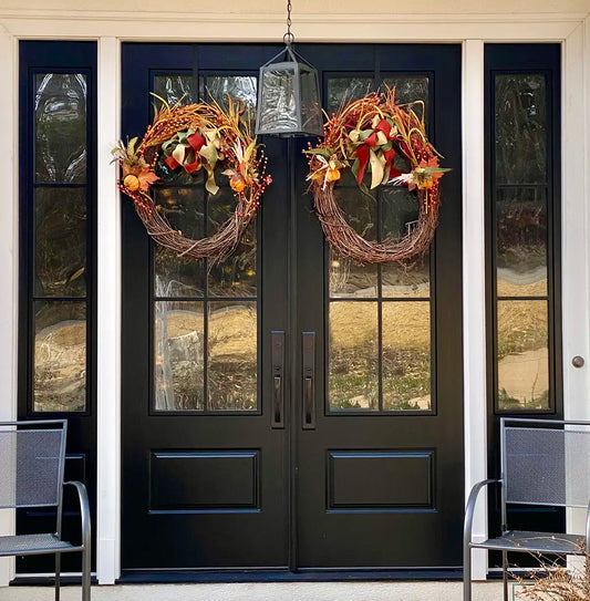 Modern French Farmhouse 6 Lite Double Doors