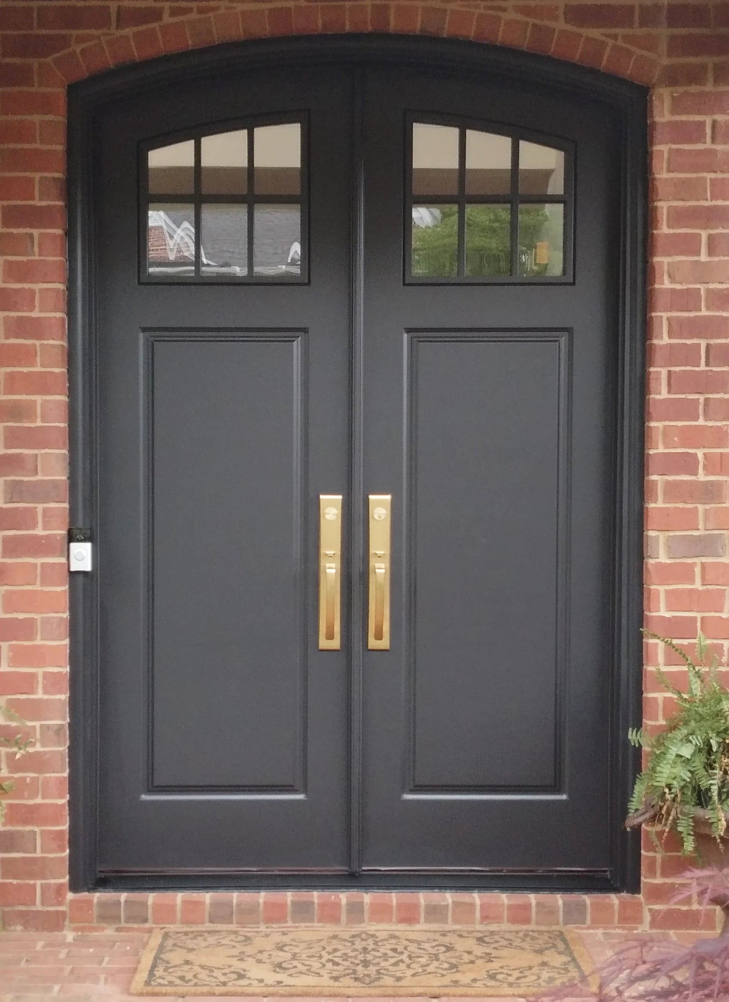 Craftsman Segmented Radius 6 Lite Double Doors