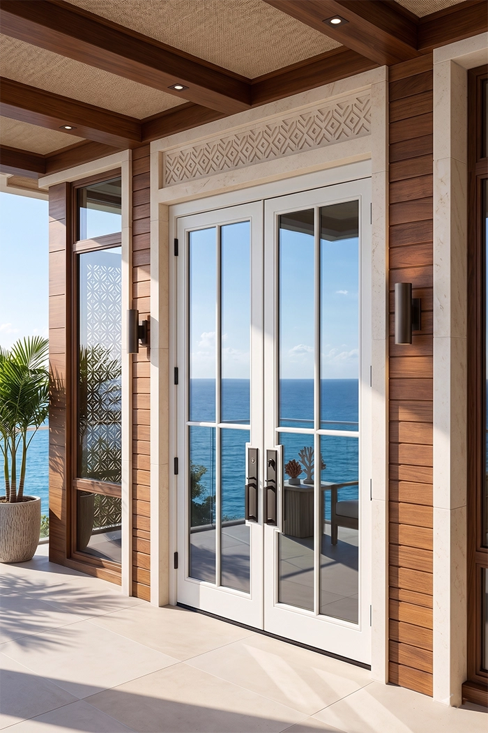 Custom Factory French 4 Lite Double Doors – Masterpiece Doors