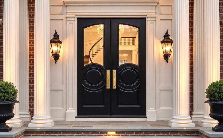 Dorēpu Neoclassical Georgian French Double Doors – Masterpiece Doors