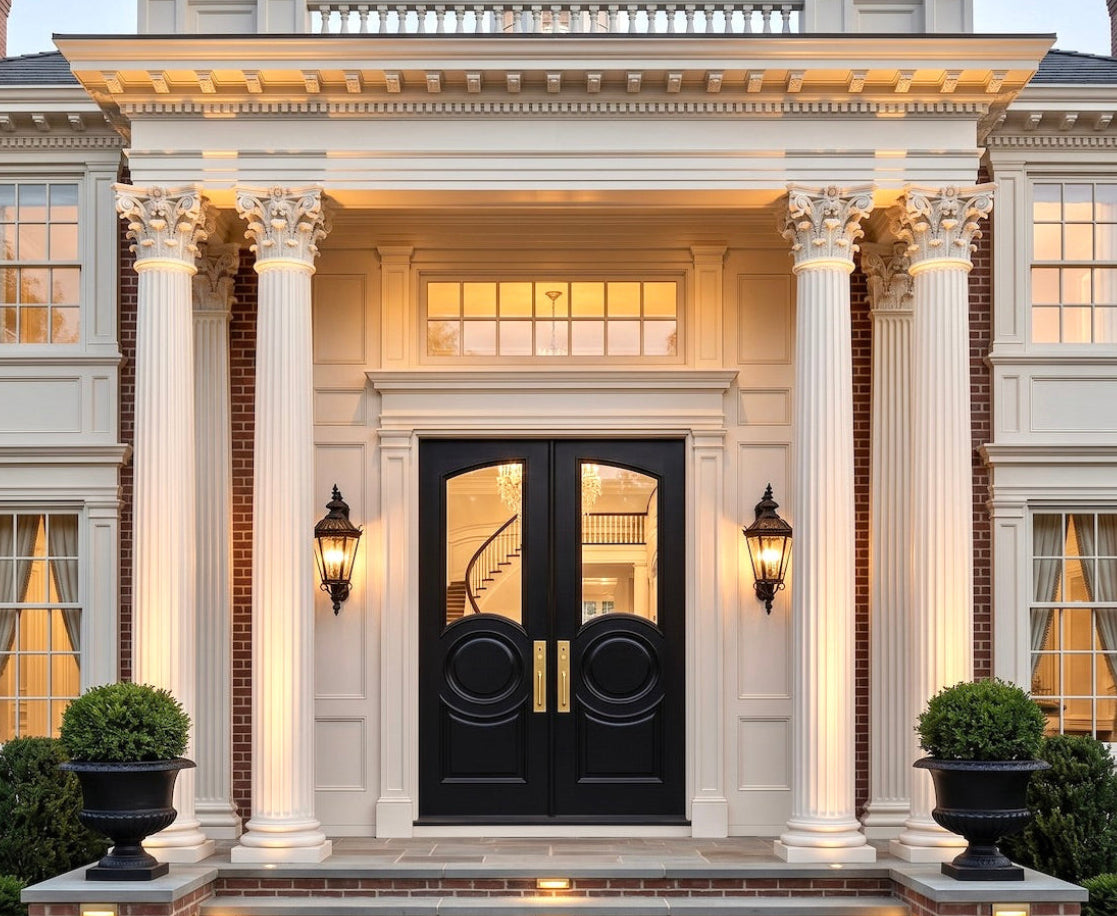 Neoclassical Georgian French Double Doors
