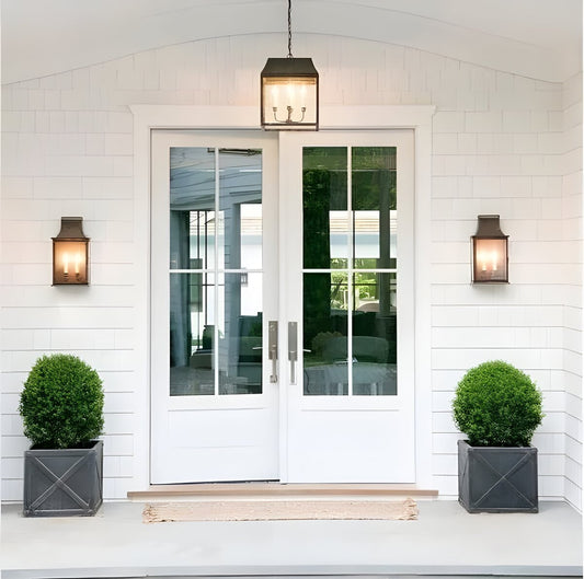 Modern French Farmhouse 4 Lite Double Doors