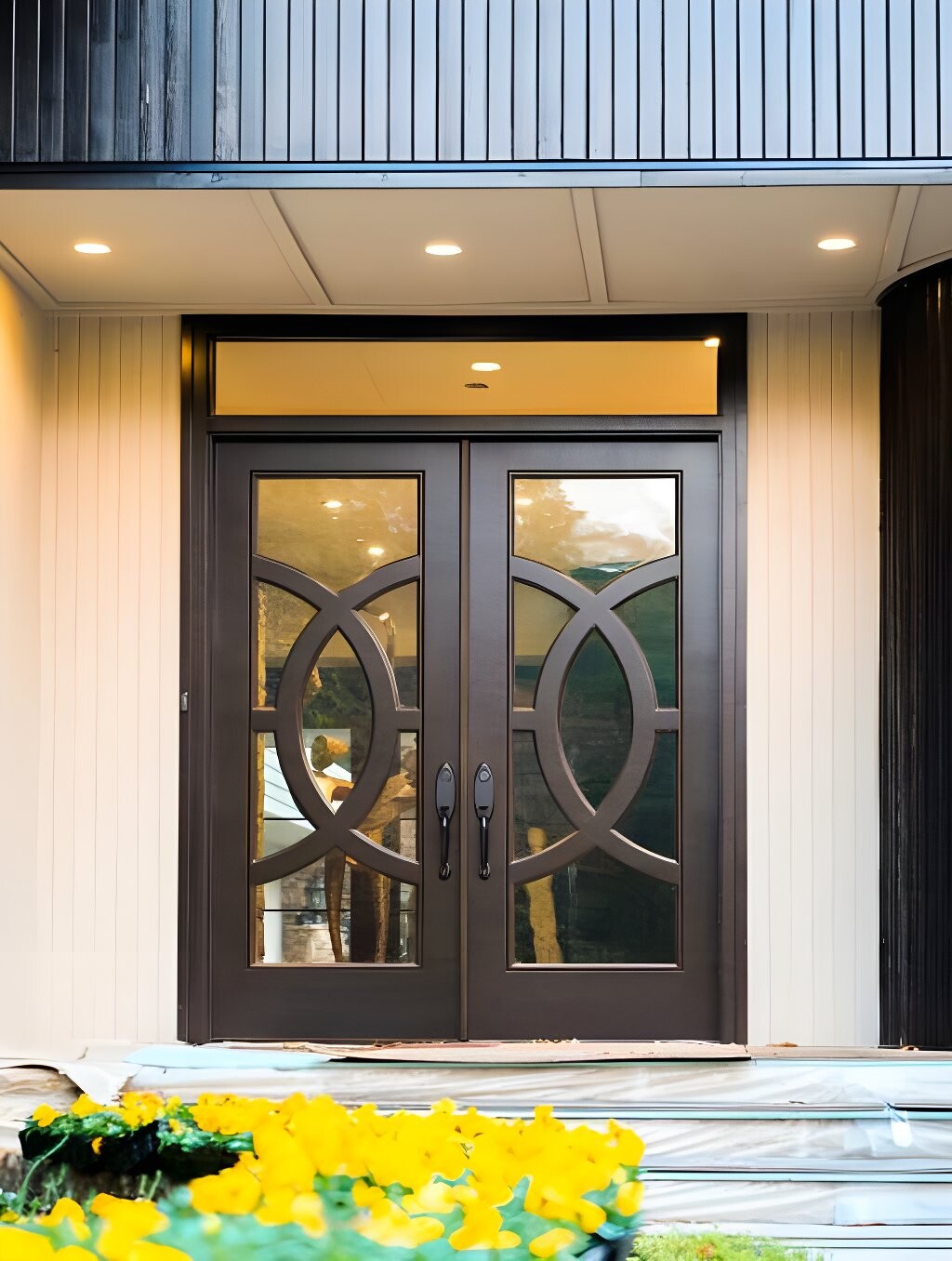 Modern Ring Double Doors
