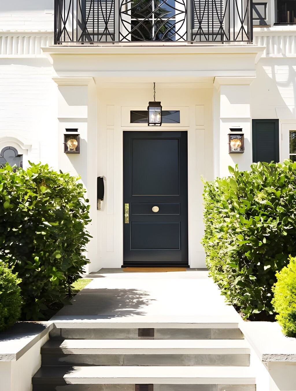 Solid Single Door with Applied Moldings
