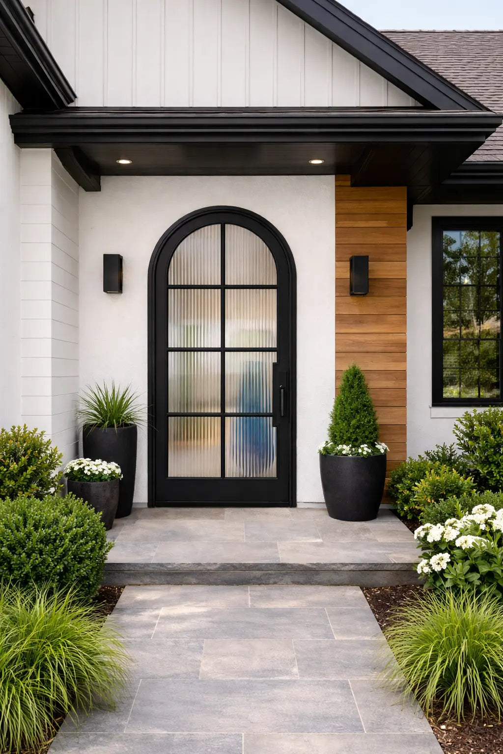 Factory French 8 Lite True Round Single Door