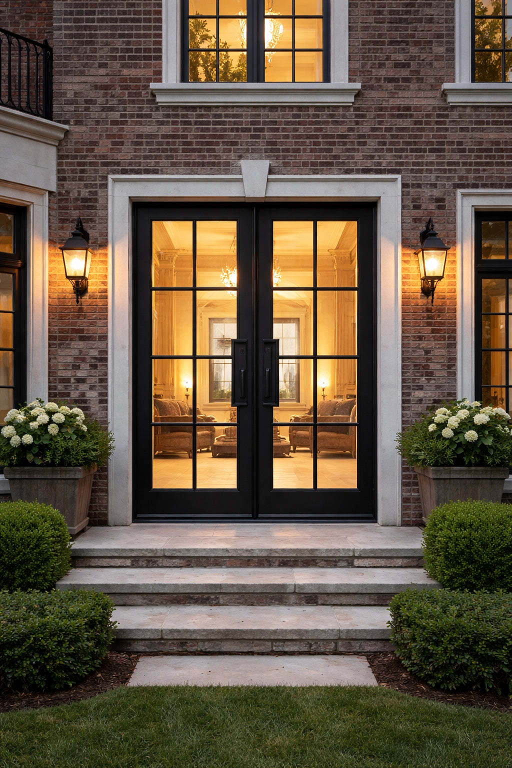 Factory French 8 Lite Double Doors