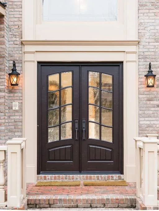 Classic French Bell Swag 8 Lite Double Doors