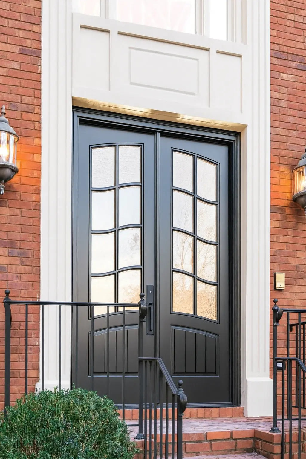 Classic French Bell Swag 8 Lite Double Doors