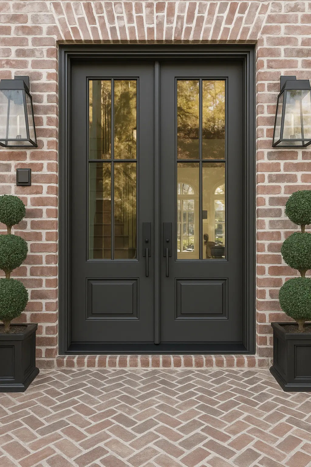 Modern French Farmhouse 4 Lite Double Doors