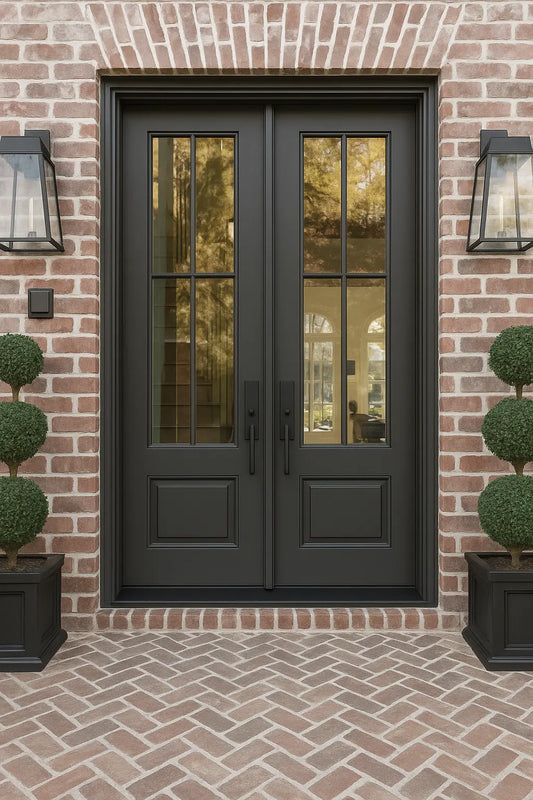 Modern French Farmhouse 4 Lite Double Doors
