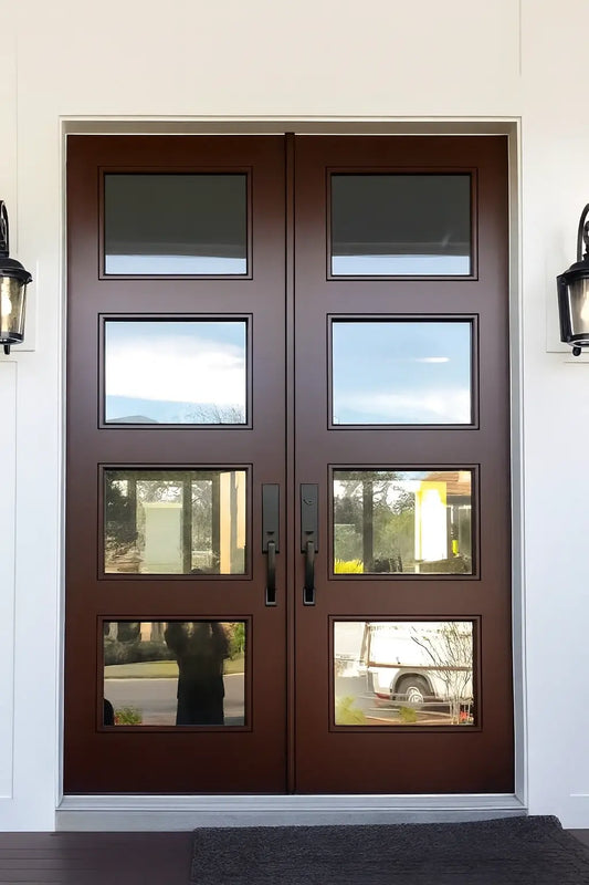 Modern 4 Lite Double Doors