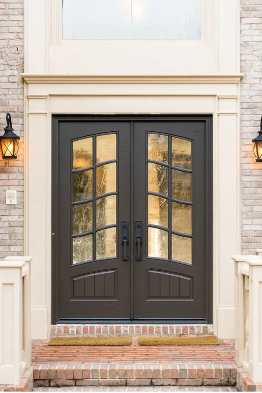 Classic French Bell Swag 8 Lite Double Doors