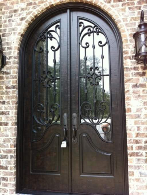 Iron Paris Arched Double Doors