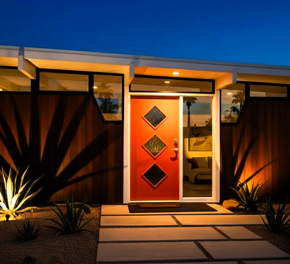 Mid-Century 3 Diamond Lite Single Door
