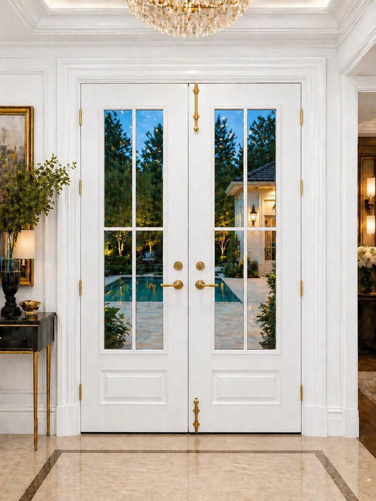 Modern French Farmhouse 4 Lite Double Doors