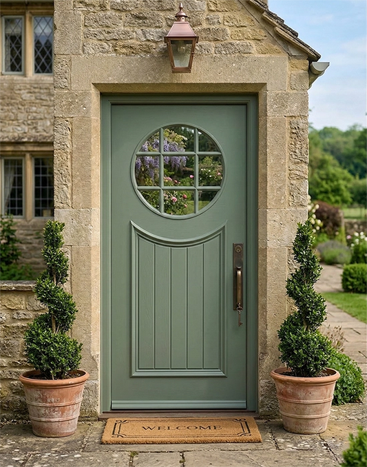 Modern French Farmhouse 9 Lite Cottage Door