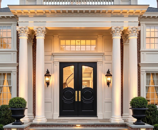 Neoclassical Georgian French Double Doors