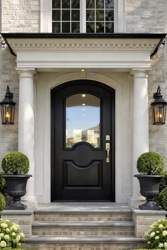 Neoclassical Single Segment Radius Door