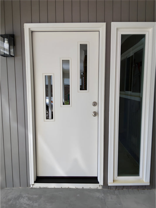 Mid-Century 3 Vertical Lite Single Door